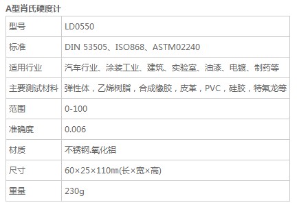 肖氏硬度計(jì)A型